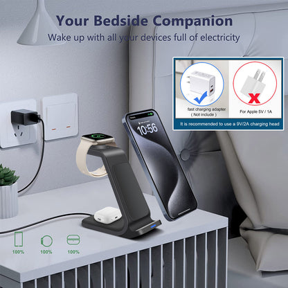 3 in 1 Wireless Charging Station