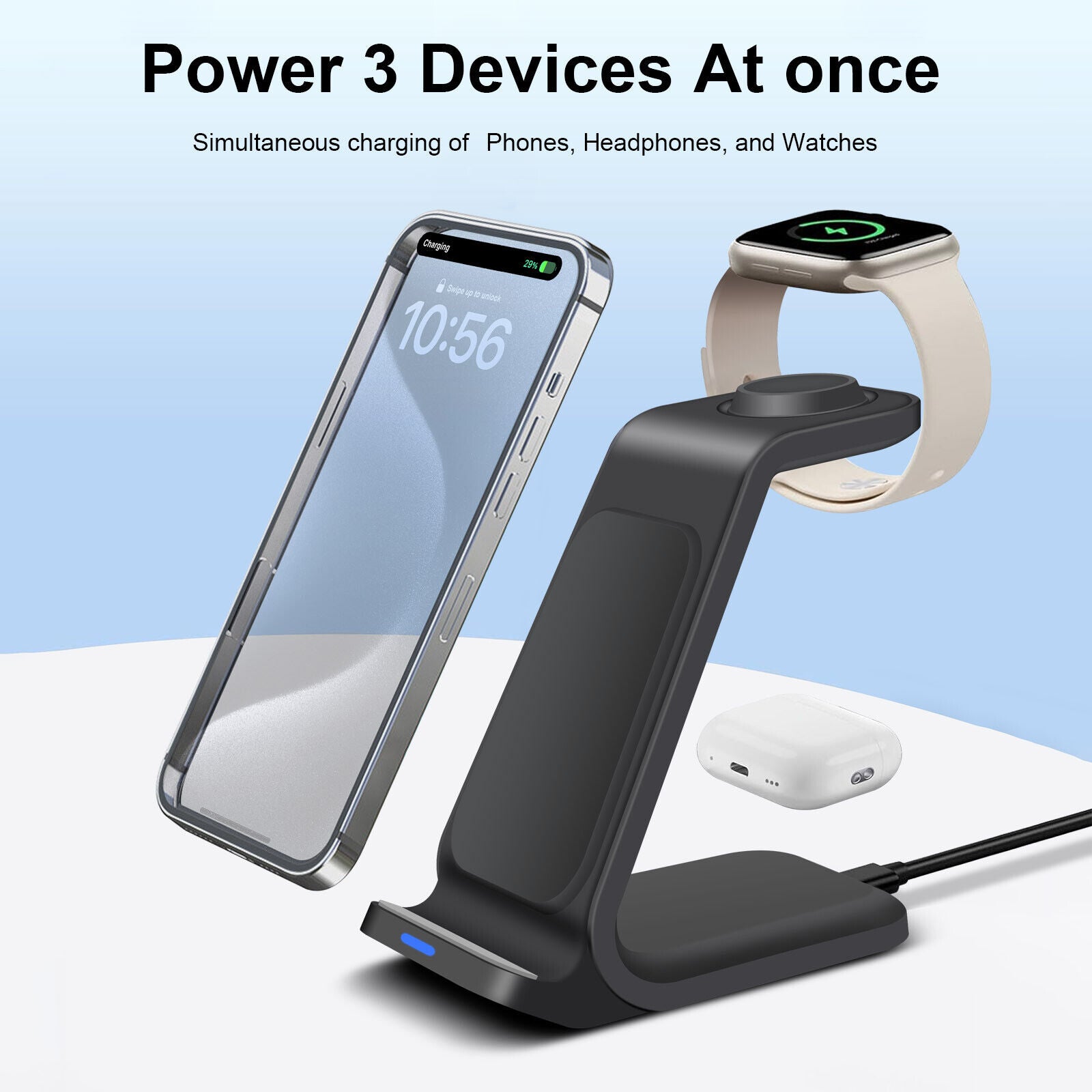3 in 1 Wireless Charging Station