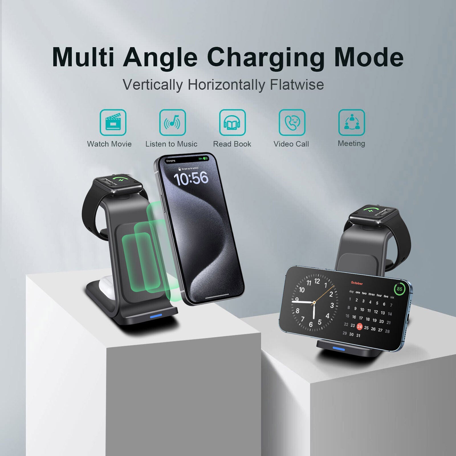 3 in 1 Wireless Charging Station